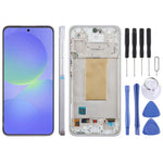 Schermo OLED LCD da 6,67 pollici con digitalizzatore e cornice per Samsung Galaxy A36 SM-A366B, assemblaggio completo., For Galaxy A36