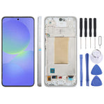 Schermo OLED LCD da 6,67 pollici con digitalizzatore e cornice per Samsung Galaxy A36 SM-A366B, assemblaggio completo., For Galaxy A36