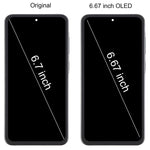 Schermo OLED LCD da 6,67 pollici con digitalizzatore e cornice per Samsung Galaxy A36 SM-A366B, assemblaggio completo., For Galaxy A36