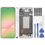Schermo OLED LCD da 6,67 pollici con digitalizzatore e cornice per Samsung Galaxy A56 SM-A566B, assemblaggio completo., For Galaxy A56