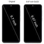 Schermo OLED LCD da 6,67 pollici con digitalizzatore e cornice per Samsung Galaxy A56 SM-A566B, assemblaggio completo., For Galaxy A56