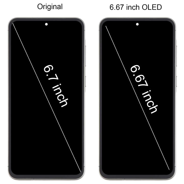 Schermo OLED LCD da 6,67 pollici con digitalizzatore e cornice per Samsung Galaxy A56 SM-A566B, assemblaggio completo., For Galaxy A56