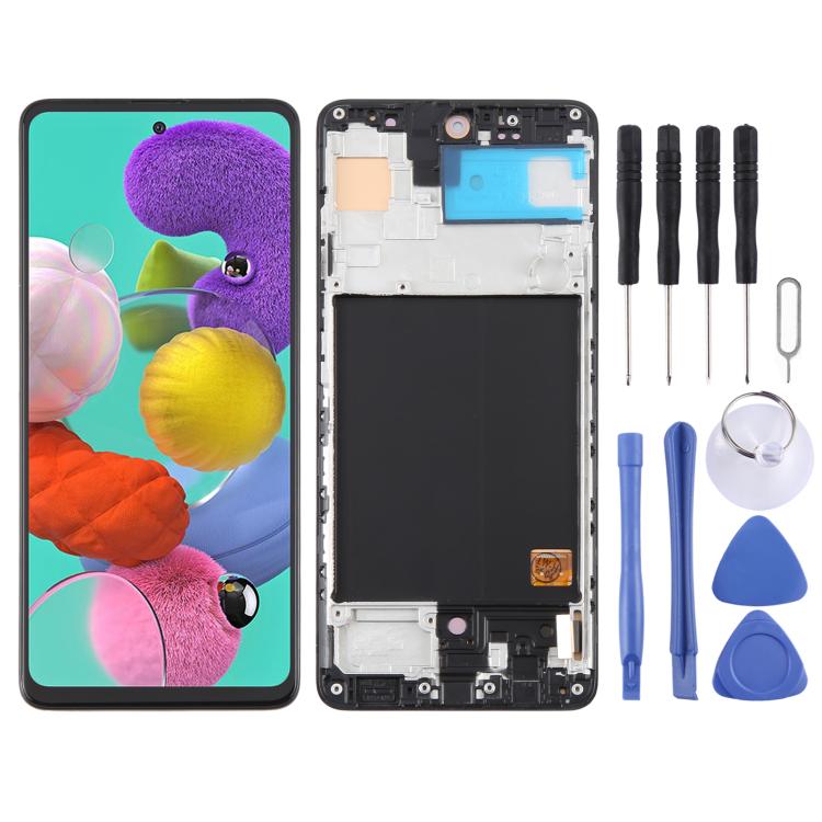 Schermo LCD 6,43" con digitalizzatore per Samsung Galaxy A51 4G