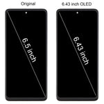 Schermo OLED LCD da 6,43 pollici con digitalizzatore e cornice per Samsung Galaxy A51 4G SM-A515F.