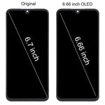 Schermo OLED LCD da 6,66 pollici con digitalizzatore e cornice per Samsung Galaxy A16 4G SM-A165F.