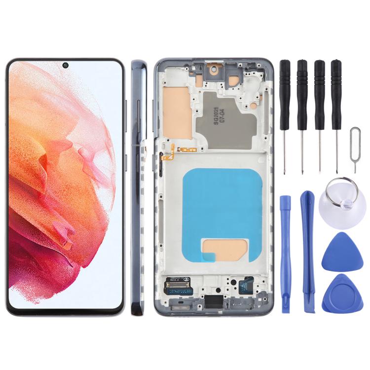 Schermo TFT LCD da 6,12 pollici con digitalizzatore e cornice per Samsung Galaxy S21 5G SM-G991B, non supporta il riconoscimento delle impronte digitali., For Samsung Galaxy S21 5G SM-G991B 6.12 inch(Not Fingerprint)