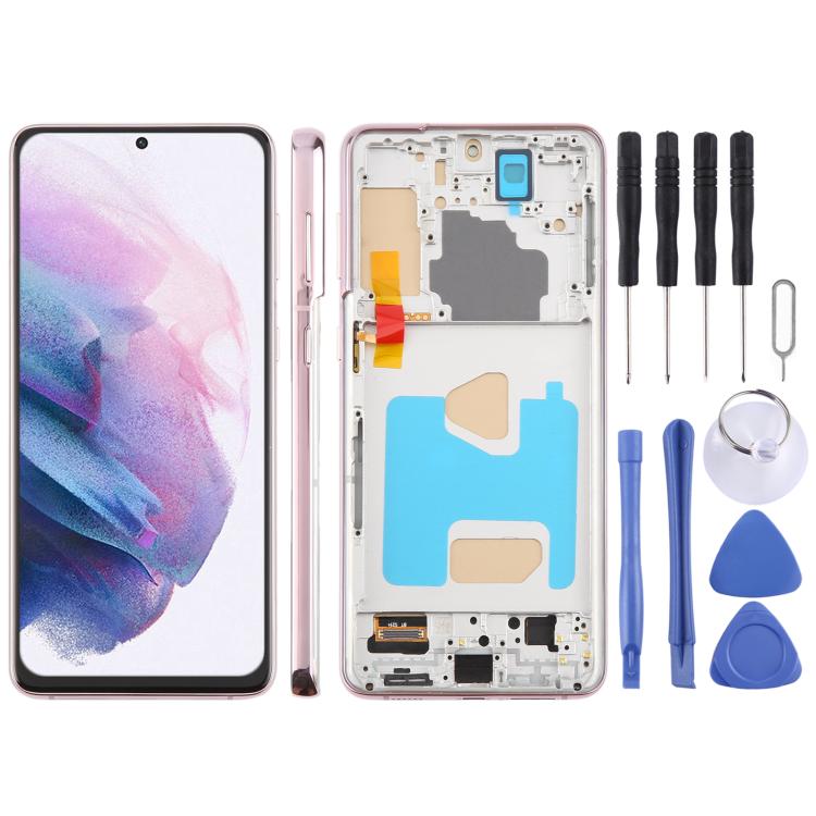 Schermo TFT LCD digitalizzatore completo da 6,58 pollici con cornice per Samsung Galaxy S21+ SM-G996B, non supporta il riconoscimento delle impronte digitali., For Samsung Galaxy S21+ SM-G996B 6.58 inch(Not Fingerprint)