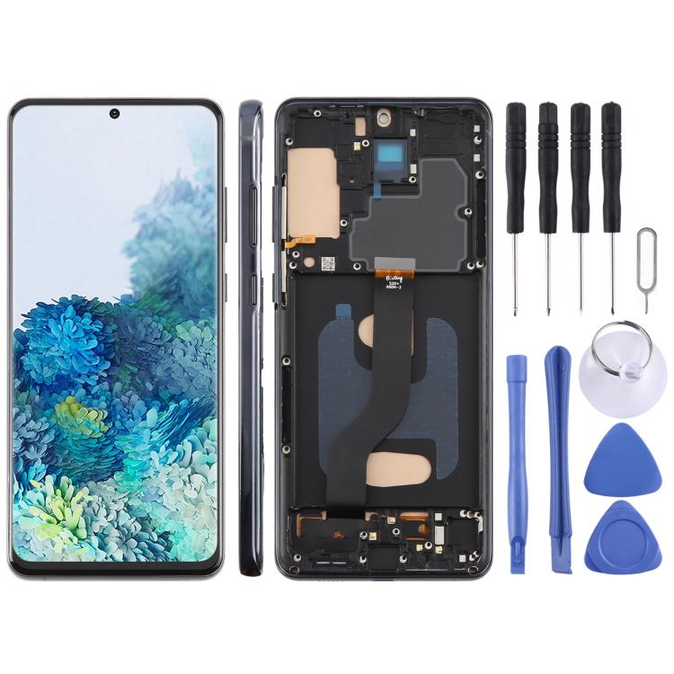 Schermo TFT LCD con cornice per Samsung Galaxy S20+ 6,58"