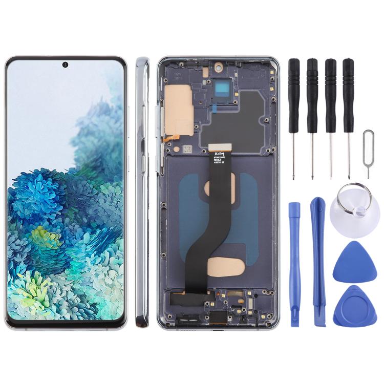 Schermo TFT LCD digitalizzatore completo da 6,58 pollici con cornice per Samsung Galaxy S20+ SM-G985F, non supporta il riconoscimento delle impronte digitali., For Samsung Galaxy S20+ SM-G985F 6.58 inch(Not Fingerprint)