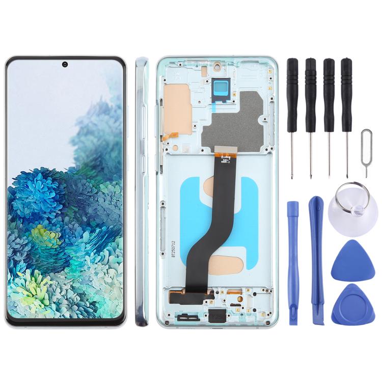 Schermo TFT LCD digitalizzatore completo da 6,58 pollici con cornice per Samsung Galaxy S20+ SM-G985F, non supporta il riconoscimento delle impronte digitali., For Samsung Galaxy S20+ SM-G985F 6.58 inch(Not Fingerprint)
