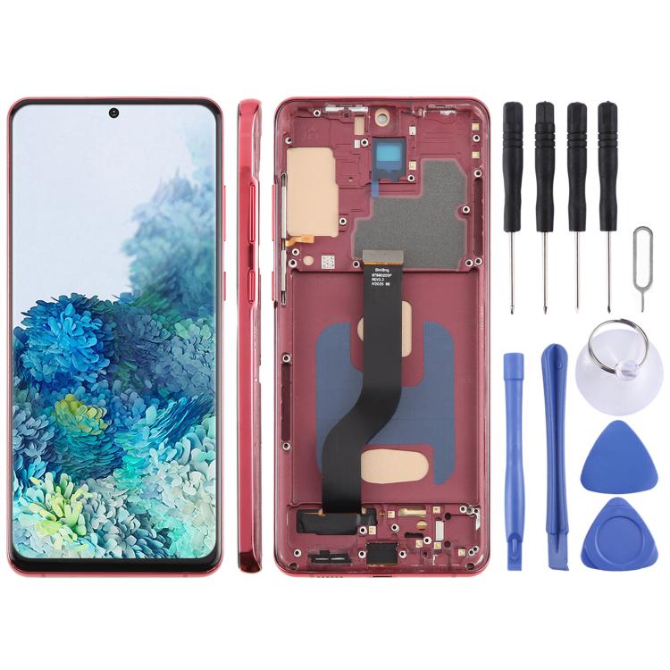 Schermo TFT LCD digitalizzatore completo da 6,58 pollici con cornice per Samsung Galaxy S20+ SM-G985F, non supporta il riconoscimento delle impronte digitali., For Samsung Galaxy S20+ SM-G985F 6.58 inch(Not Fingerprint)
