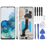 Schermo TFT LCD digitalizzatore completo da 6,58 pollici con cornice per Samsung Galaxy S20+ SM-G985F, non supporta il riconoscimento delle impronte digitali., For Samsung Galaxy S20+ SM-G985F 6.58 inch(Not Fingerprint)