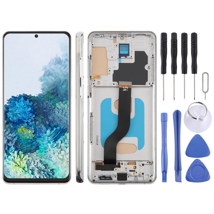Schermo TFT LCD digitalizzatore completo da 6,58 pollici con cornice per Samsung Galaxy S20+ SM-G985F, non supporta il riconoscimento delle impronte digitali., For Samsung Galaxy S20+ SM-G985F 6.58 inch(Not Fingerprint)