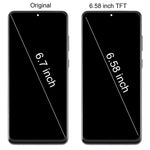 Schermo TFT LCD con touch screen e cornice per Samsung Galaxy S20+ SM-G985F 6,58 pollici SPA4618H B1042