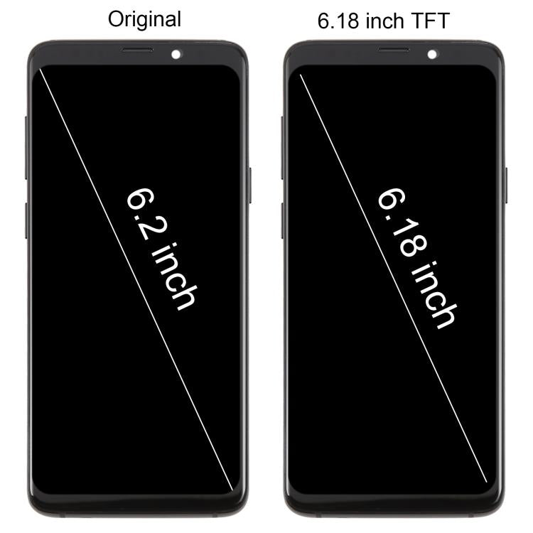 Schermo TFT LCD digitalizzatore completo da 6,18 pollici con cornice per Samsung Galaxy S9+ SM-G965F., For Samsung Galaxy S9+ SM-G965F 6.18 inch
