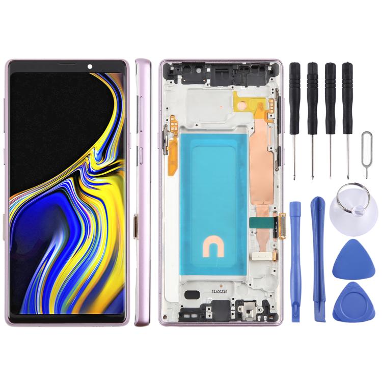 Schermo TFT LCD da 6,33 pollici con digitalizzatore e cornice per Samsung Galaxy Note9 SM-N960F., For Samsung Galaxy Note9 SM-N960F 6.33 inch