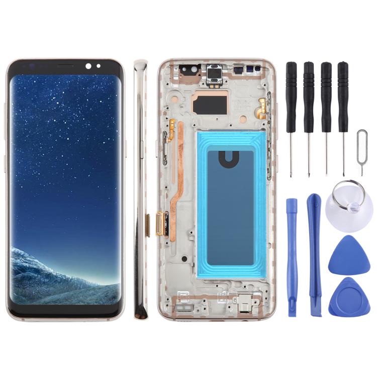 Schermo TFT LCD da 5,7 pollici con digitalizzatore e cornice per Samsung Galaxy S8 SM-G950F., For Samsung Galaxy S8 SM-G950F 5.7 inch (Not Fingerprint)