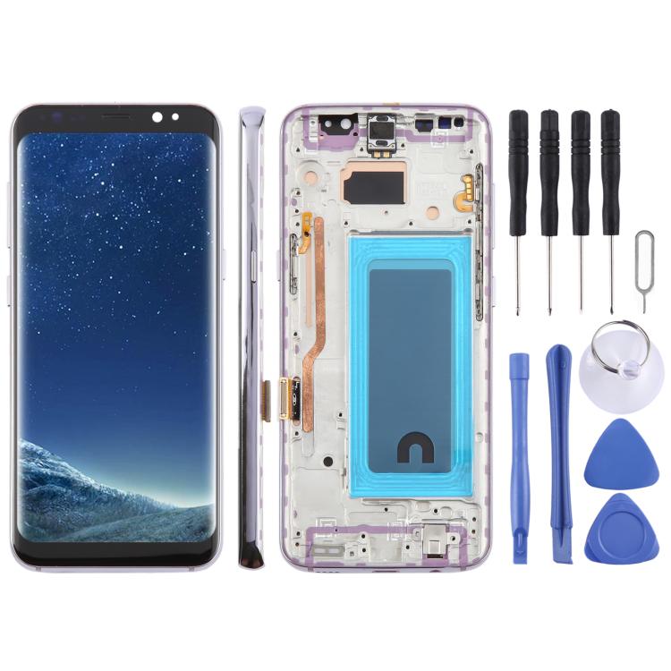 Display Completo con Cornice per Samsung Galaxy S8 SM-G950F – 5,7'' (TFT, Viola) SPA4626P 30360
