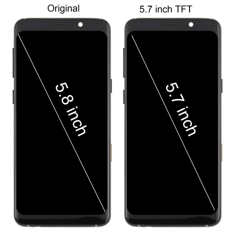 Schermo TFT LCD per Samsung Galaxy S9 SM-G960F 5,7" con digitalizzatore e cornice – Nero SPA4627B B8029
