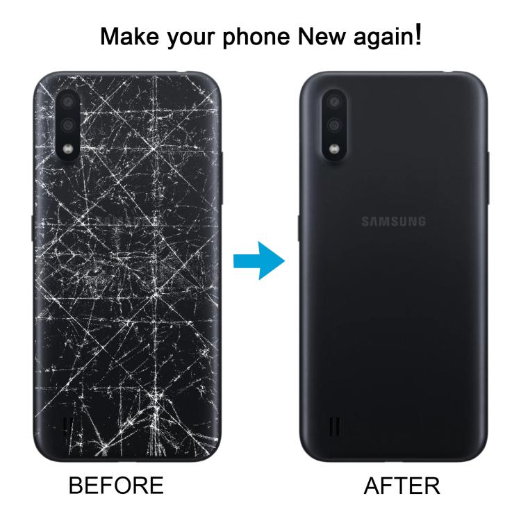 Cover posteriore con copertura per obiettivo della fotocamera per Samsung Galaxy A01 SM-A015F., For Samsung Galaxy A01, For Samsung Galaxy A01 (with Camera Lens Frame)