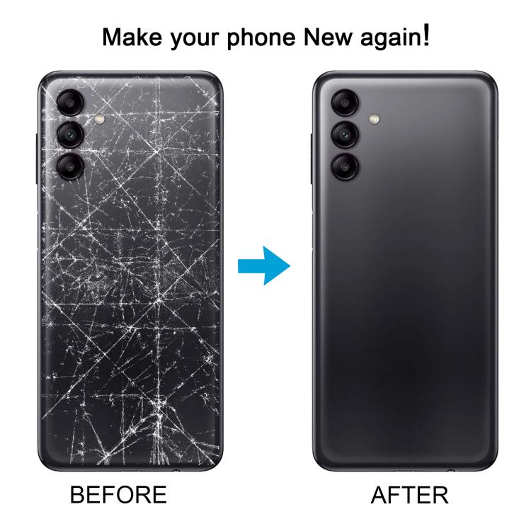 Cover posteriore SM per Samsung Galaxy A04s con copriobiettivo della fotocamera., For Samsung Galaxy A04s(with Camera Lens Frame)
