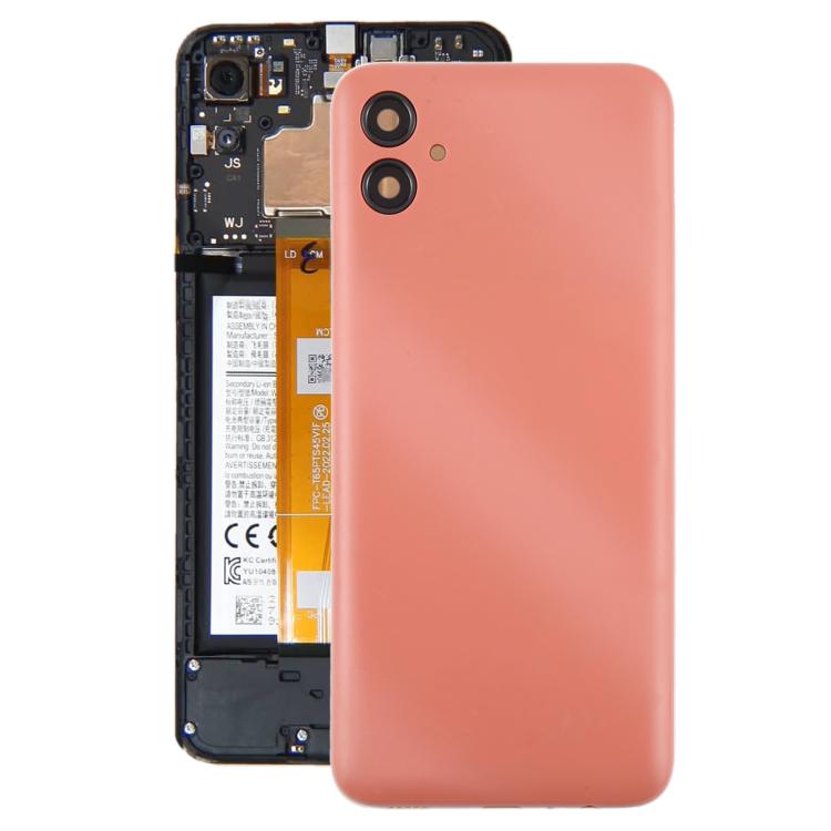 Cover posteriore con copriobiettivo per fotocamera per Samsung Galaxy A04e SM-A042F., For Samsung Galaxy A04e(with Camera Lens Frame)
