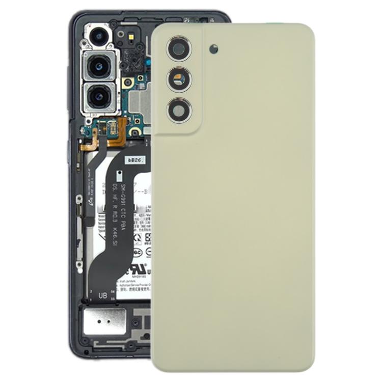 Cover posteriore con copriobiettivo della fotocamera per Samsung Galaxy S21 FE SM-G990B, For Samsung Galaxy S21 FE