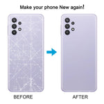 Cover posteriore con copertura per obiettivo fotocamera per Samsung Galaxy A32 4G SM-A325F., For Samsung Galaxy A32 4G(with Camera Lens Frame)