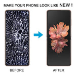 Schermo LCD digitalizzatore completo con cornice per Samsung Galaxy Z Flip 5G SM-F707, For Samsung Galaxy Z Flip 5G