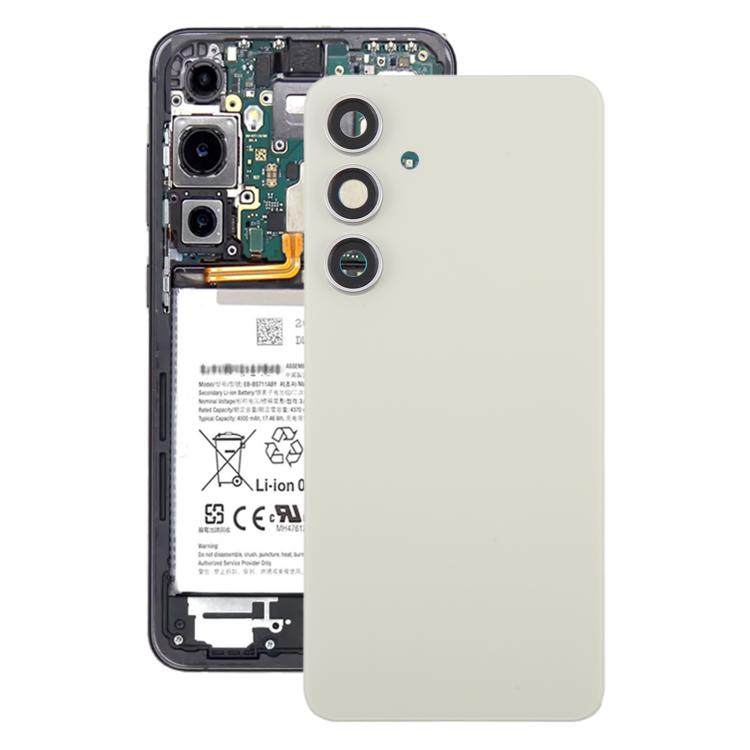 Cover posteriore originale per Samsung Galaxy S24 FE SM-S721B con copriobiettivo della fotocamera., For Samsung Galaxy S24 FE(with Camera Cover)