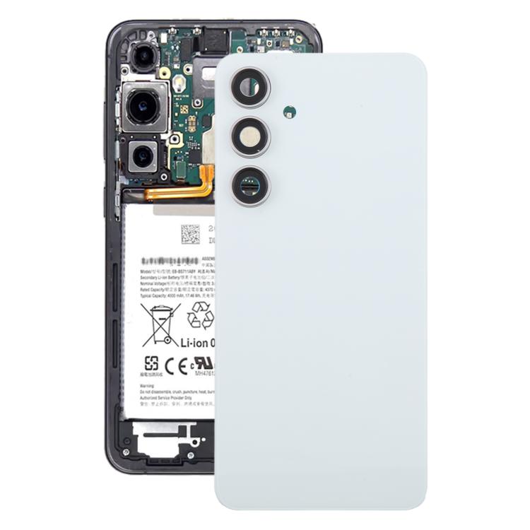 Cover posteriore originale per Samsung Galaxy S24 FE SM-S721B con copriobiettivo della fotocamera., For Samsung Galaxy S24 FE(with Camera Cover)