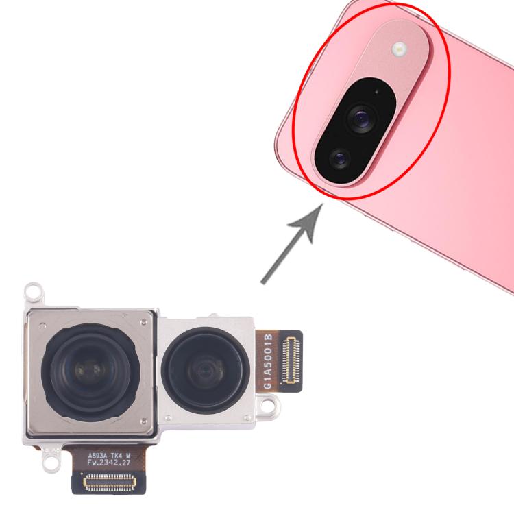 Set di fotocamere originali per Google Pixel 9 (grandangolare + principale), For Google Pixel 9 (Original)