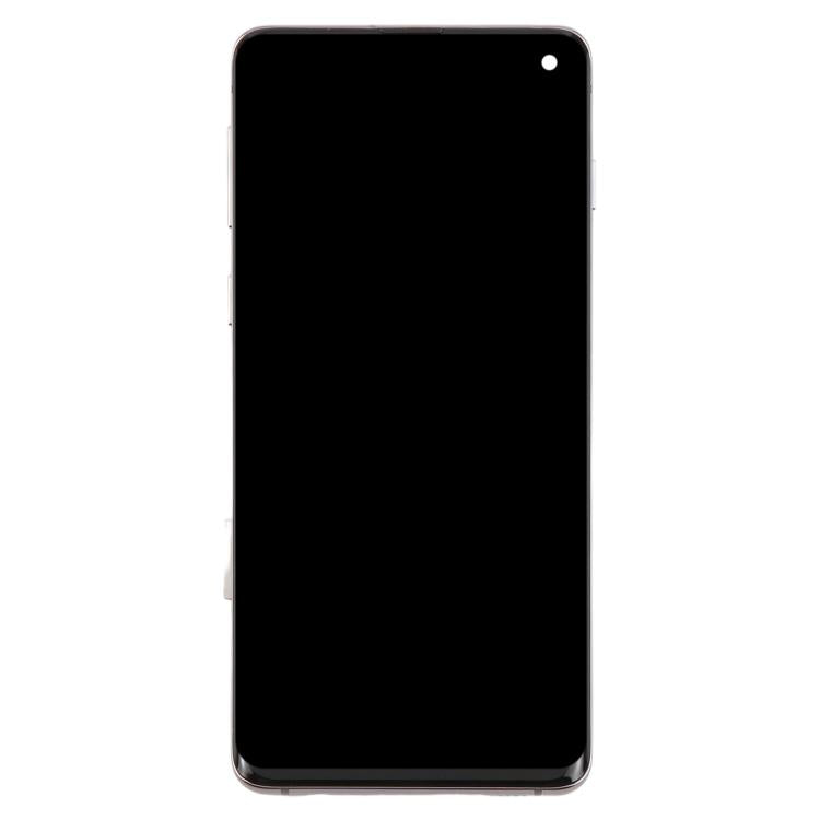 Schermo OLED LCD digitalizzatore completo con cornice per Samsung Galaxy S10 4G SM-G973, For Samsung Galaxy S10 4G
