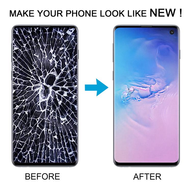 Schermo OLED LCD digitalizzatore completo con cornice per Samsung Galaxy S10 4G SM-G973, For Samsung Galaxy S10 4G