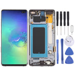 Schermo OLED LCD digitalizzatore completo con cornice per Samsung Galaxy S10+ 4G SM-G975, For Samsung Galaxy S10+ 4G