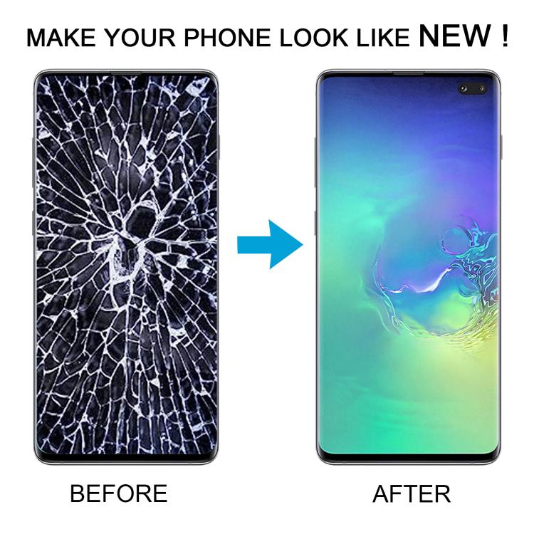 Schermo OLED LCD digitalizzatore completo con cornice per Samsung Galaxy S10+ 4G SM-G975, For Samsung Galaxy S10+ 4G