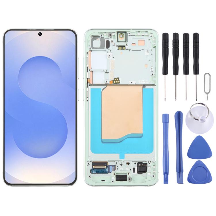 Schermo OLED LCD digitalizzatore completo con cornice per Samsung Galaxy S25 SM-S931B., For Samsung Galaxy S25(OLED)