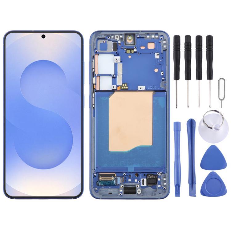 Schermo OLED LCD digitalizzatore completo con cornice per Samsung Galaxy S25 SM-S931B., For Samsung Galaxy S25(OLED)