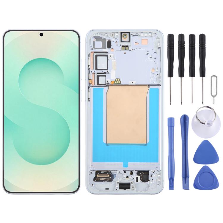 Schermo LCD digitalizzatore completo con cornice per Samsung Galaxy S25+ SM-S936B originale., For Samsung Galaxy S25+(Original)