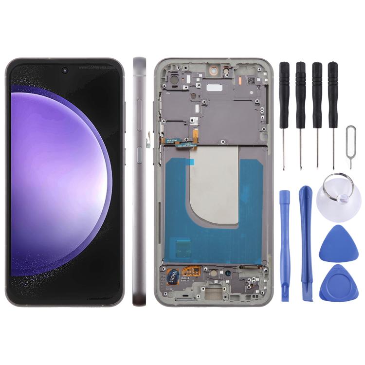 Display LCD touchscreen con cornice per Galaxy S23 FE