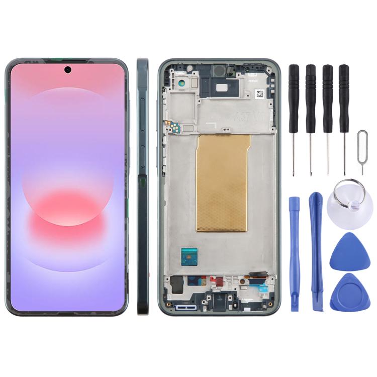 Schermo LCD digitalizzatore completo con cornice per Galaxy A37 SM-A376B originale., For Galaxy A37(Original)