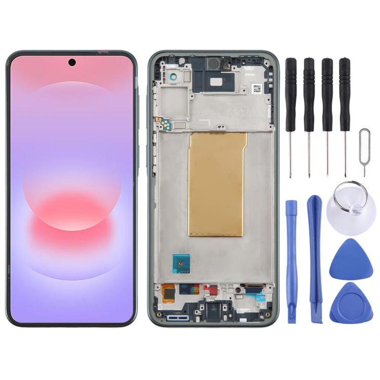 Schermo OLED LCD da 6,62 pollici con digitalizzatore e cornice per Galaxy A37 SM-A376B., For Galaxy A37