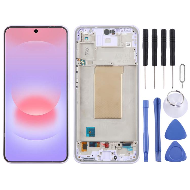 Schermo OLED LCD da 6,62 pollici con digitalizzatore e cornice per Galaxy A37 SM-A376B., For Galaxy A37