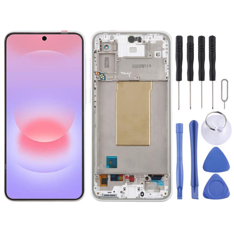 Schermo OLED LCD da 6,62 pollici con digitalizzatore e cornice per Galaxy A37 SM-A376B., For Galaxy A37