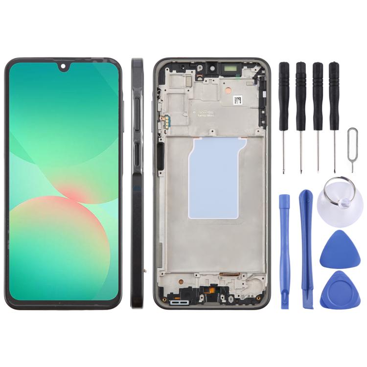 Schermo LCD digitalizzatore completo con cornice per Galaxy A26 SM-A266B originale., For Galaxy A26(Original)