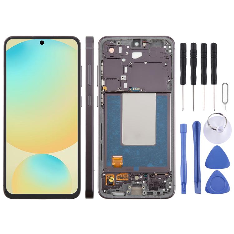 Schermo LCD con cornice per Galaxy S24 FE SM-S721B