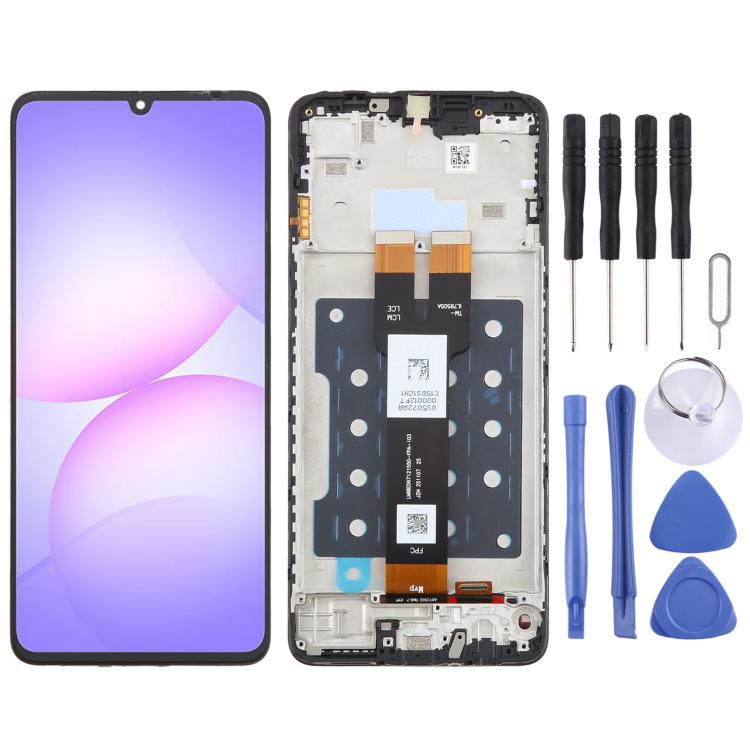 Schermo LCD digitalizzatore completo con cornice per Galaxy A07 5