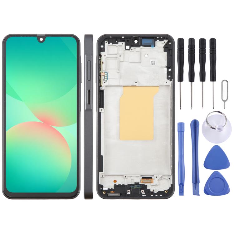 For Galaxy A26 SM-A266B incell LCD Screen Digitizer Full Assembly with Frame, For Samsung Galaxy A26