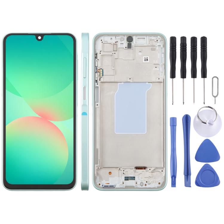 For Galaxy A26 SM-A266B incell LCD Screen Digitizer Full Assembly with Frame, For Samsung Galaxy A26