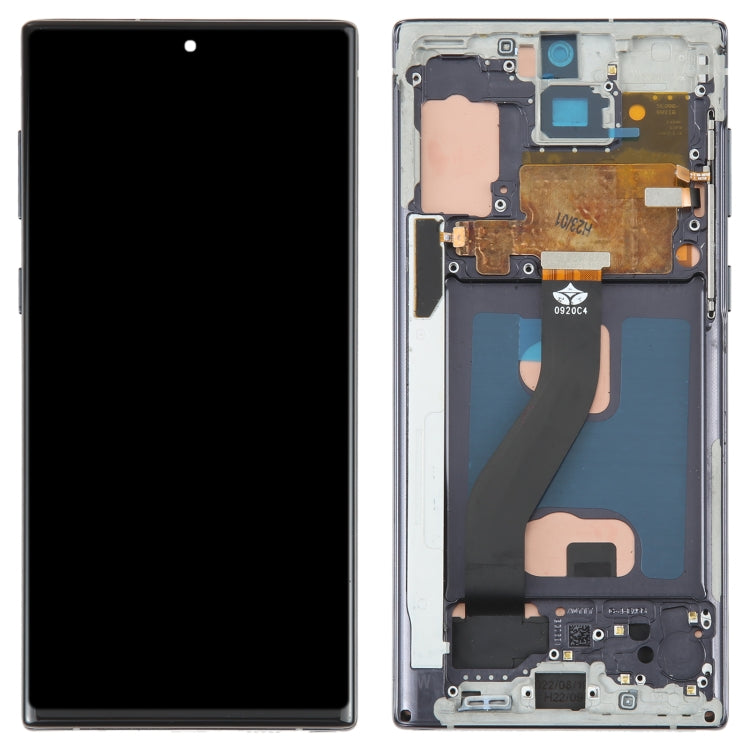 TFT Material LCD Screen For Samsung Galaxy Note10 Digitizer Full Assembly With Frame/Writing, Not Support Fingerprint Identification, For Samsung Galaxy Note10(TFT)